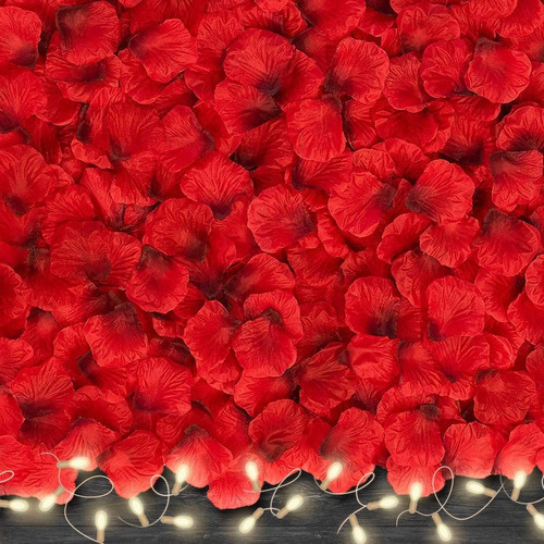 Petalos De Rosa Artificiales 4500u/ Dark Red