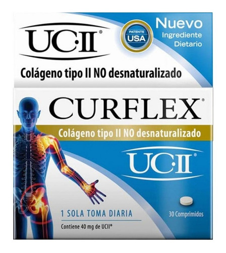 Curflex Colageno Tipo Ii No Desnaturalizado Artrosis X30