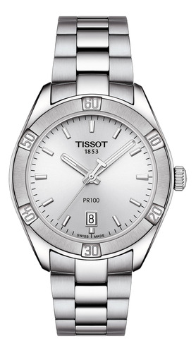 Reloj Tissot Pr100 Sport Chic Acero Grafito