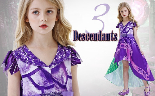 Traje Vestidos Mal Descendientes 3 Disfraces De Día Del Niño | Meses sin  intereses