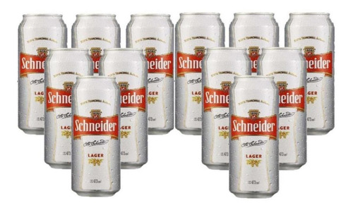 Cerveza Schneider Rubia Lata 473 Ml X 12 Unidades