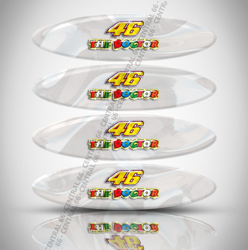 Refletivos Capacete Valentino Riguete Trc-01 Kit 4 Adesivos