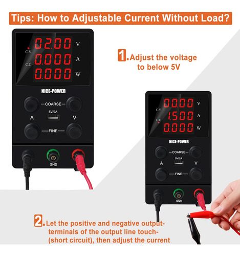 Fonte De Alimentação Dc Bancada Ajustável 30v 5a 0-150w