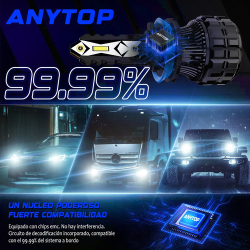 Kit Focos Led H7 H11 9005 9006 Csp Alta O Baja 110w 22000lm