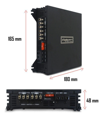 Módulo Amplificador Falcon Digital Class D - Df 800.4 Dhx