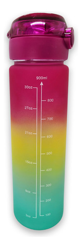 3 Garrafas Água Galão 2l 900ml 500ml Degrade Academia Escola