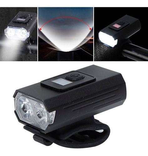 Lampara Led Bicicleta Alta Duracion Impermeable Recargable