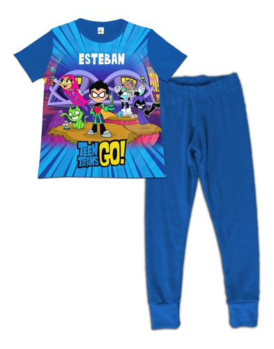 Pijama Niño Manga Corta Teen Titans Go 