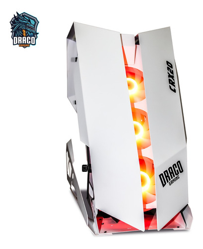 Imagen 3 de 5 de Case Gamer Rgb Draco Gaming Dg-crx20 White