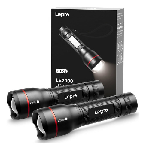 Lepro Linterna Led Le2000 De Alto Lmenes, Sper Brillante, 5