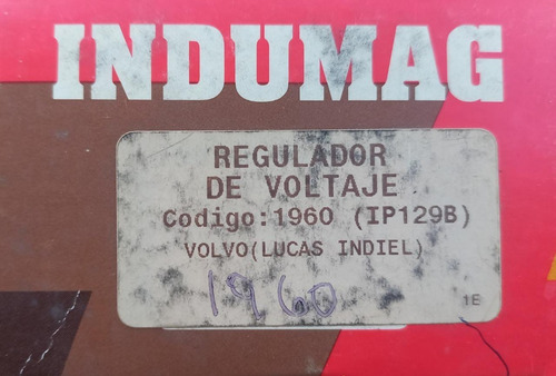 Regulador De Voltaje Volvo (lucas Indiel)
