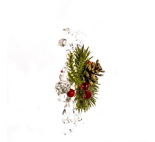 Adornos Navideños Running Copo Nieve 2 Colgante De Acrílico