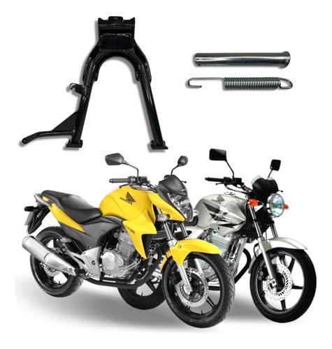 Cavalete Central Cbx250/cb300 C/pino Cromo Forte