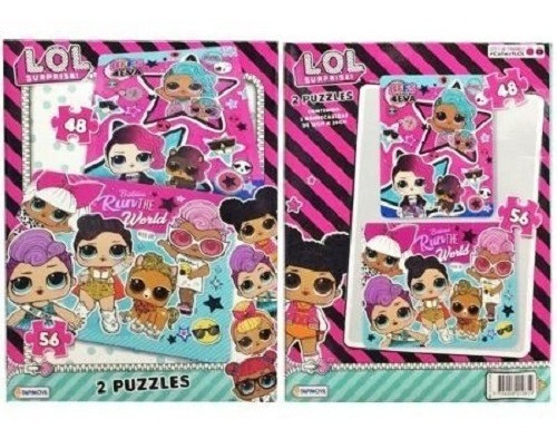 Imagen 2 de 2 de Puzzle Rompecabeza 2 En 1 Lol Surprise Tapimovil