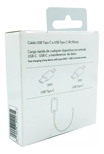 Cable Cargador Usb Tipo C - Usb Tipo C 2.0 Rca