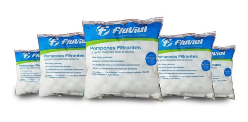 Pompones Filtrantes Fluvial Para Filtro Vulcano Vc50 X 5 Uni