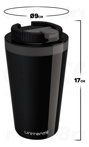 Copo Térmico Minas Com Tampa Quente E Frio 400ml Unitermi