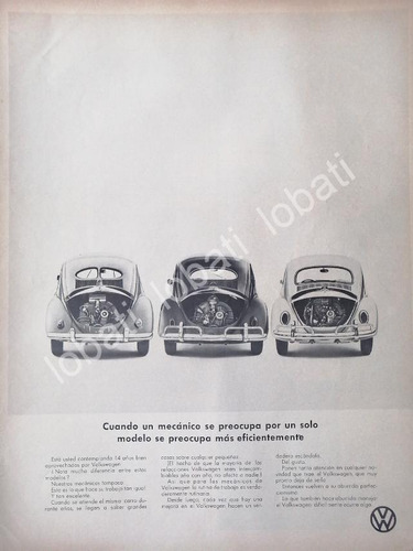 Cartel Vintage Autos Volkswagen Vocho 1967 /658 (t. Grande)