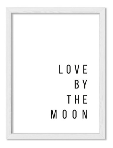 Cuadros Moderno 30x40 Chato Blanco Another Love By The Moon