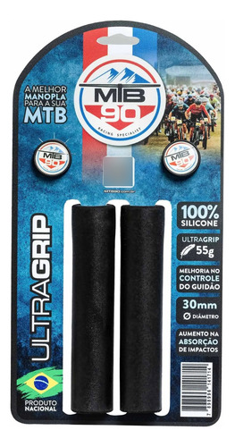 Manopla Bicicleta Mt90 Ultragrip Punho Competição 130mm 55g