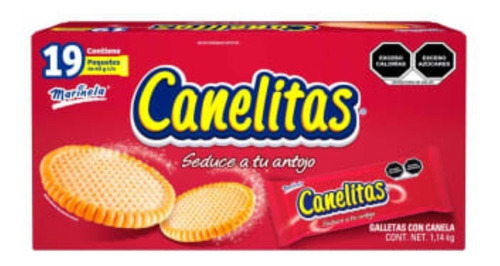 Canelitas Marinela 19 Pzas De 60 G C/u