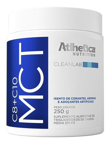 Mct 3 Glicerilm - 250 G Em Pó - Atlhetica