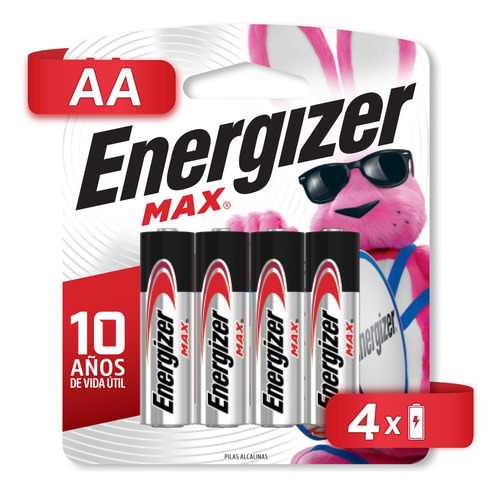 Pila Energizer Max Alcalina Aa C/4 E91bp-4