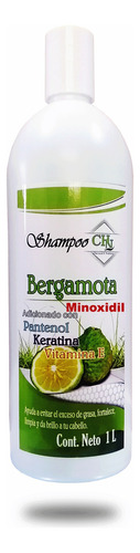 Shampoo De Bergamota Y Minoxidill Adicionado Con Keratina 1l