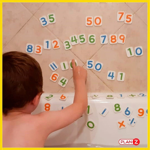 Imagen 3 de 10 de Letras De Goma Eva. Juguetes Para El Baño