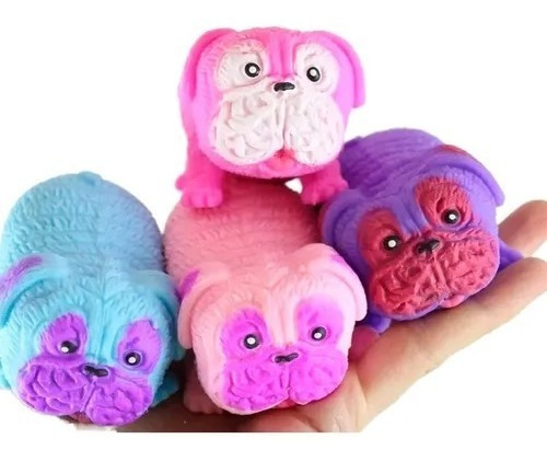 Squishy Perro Pug Antiestrés Sensorial Estimulación Tea X1