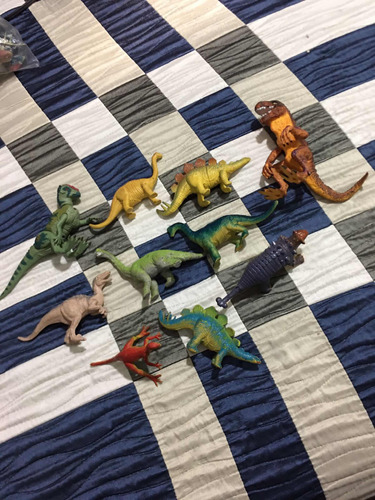 Set De 10 Dinosaurios Para Maqueta O Exposición. 10-15 Cm