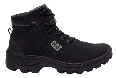 Bota Tratorada Masculina Cat Motociclista Militar Conforto