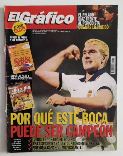 Revista El Grafico 4070 Palermo Boca Colon Union 1997