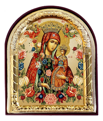 Needzo Icono De La Virgen María Cristo Icono Cristiano Ortod