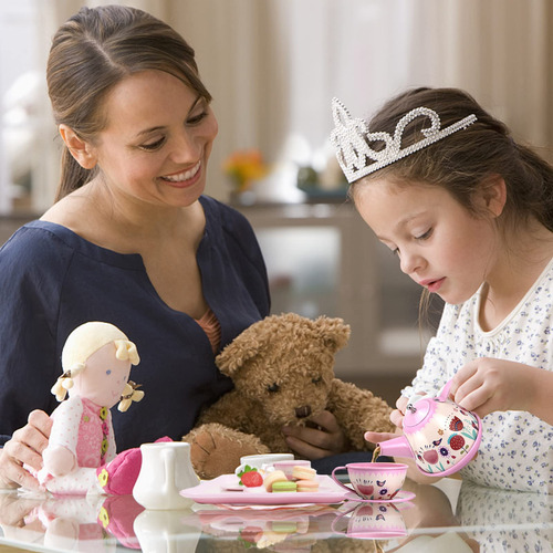Juego De Té Para Niñas Con Platos Regalo Navidad