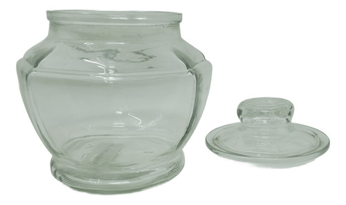 Set De 3 Frascos De Vidrio Con Tapa De Vidrio 2000ml 1123g Transparente
