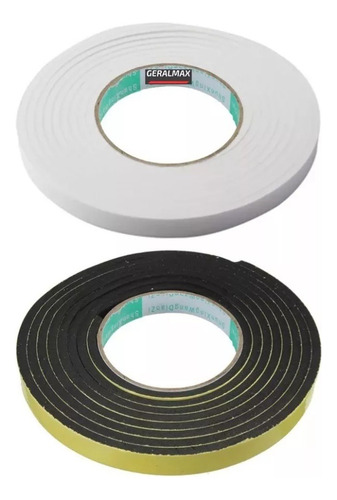 Fita Espuma Adesiva Veda Fresta Porta Janela 30x5 10m Preta