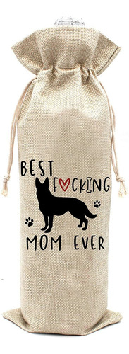 Bolsa De Vino Best Dog Mom Ever - Bolsa De Vino De Rega...