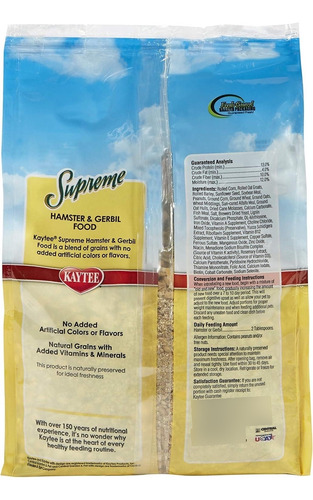 Alimento Kaytee Supreme Hamster/gerbo Mezcla 907 Gr