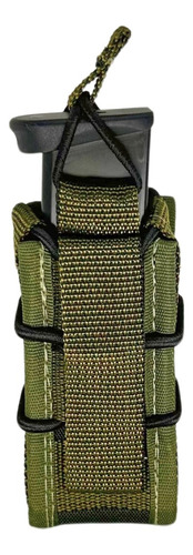 Porta Carregador De Pistola / Lanterna Modular Molle Verde