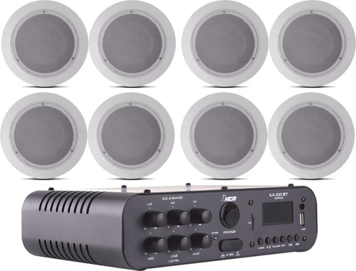 Kit Som Ambiente Amplificador Optico Smart Tv Youtube 440w