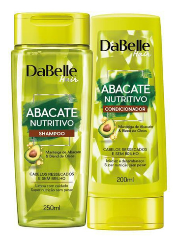 Kit Abacate Nutritivo Shampoo E Condicionador Dabelle