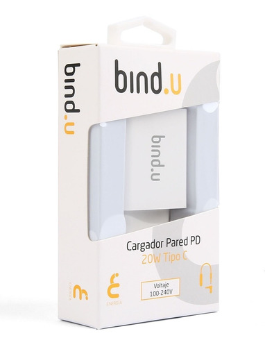 Cargador Bindu De Pared Usb-c 20w 100-240v