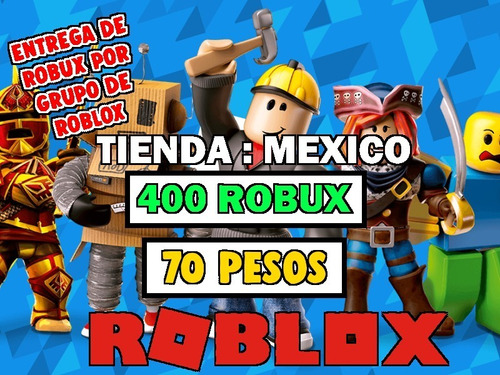 400 Robux Entrega Por Grupo De Roblox Mercado Libre - como donar robux en un grupo 2020
