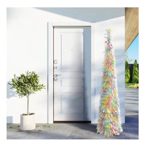 Jialeixi Easter Tinsel Tree, 5 Pies Artificial Pencil Lápiz