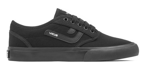 Zapatillas Vicus Folk Nova Lona Negro Negro Suela Negra