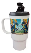Comprar Jarro Termico Pelea Dragones Comic Dibujo Colores M3