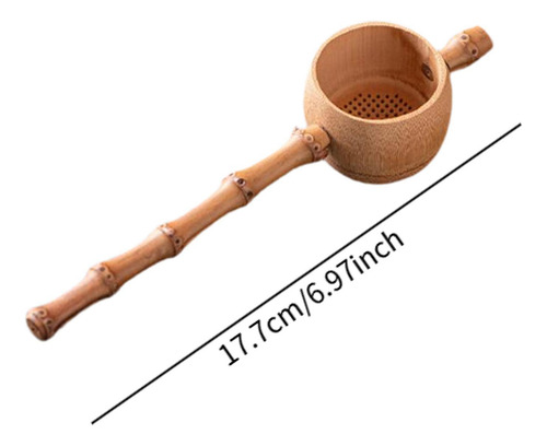 Tea De Té De Té De Bambú Tea Tea Tea Kitchen Gift 17.7 Cm