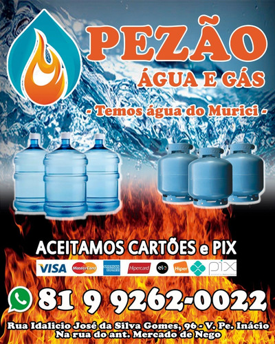 Imagem 1 de 1 de Pezao Água É Gás Caruaru Entrega De Água E Gás Caruaru