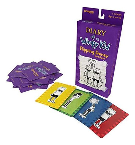 Pressman Diary Of A Wimpy Kid Card Game Flipping Frenzy,